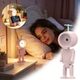 thumbnail image 1 of Outdor Robot Night Light LED Desk Lamp With Batteries Cute Movable Figure Phone Stand Bedside & Reading Book Light Decorative Lighting, 1 of 6