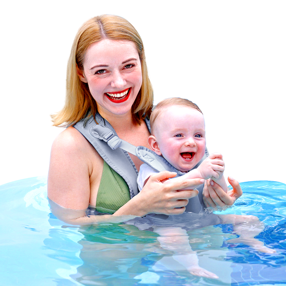 Baby Carrier, Dual-Use Adjustable Baby Sling Support Infant Chest Holder with Drawstring Backpack for Newborn to Toddler 13-33 lbs Swimming Pool Beach Land (Grey)