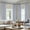 Chambray Blue, variant on Burnt Orange Pinch Pleated 100% Blackout Linen Curtains 108 Inch Long 2 Panels Set, Pleat Curtains with Pin Hooks, Black Out Room Darkening Fall Rust Terracotta Drapes for Bedroom Living Room