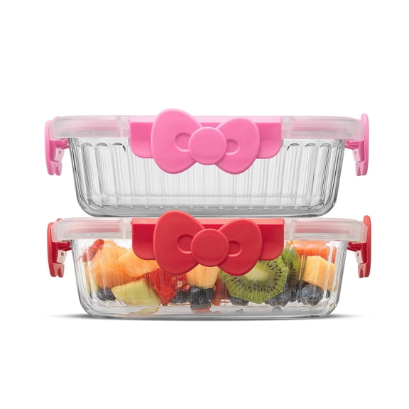 Hello Kitty® Fluted Food Storage Containers - 34 oz - Set of 2