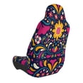 thumbnail image 3 of Picia Cinco De Mayo Floral Print Waterproof Sweating Car Seat Cover for Post Gym Workout, Running, Beach and Hiking, Universal Fit Anti-Slip Bucket Seat Protector, 3 of 5