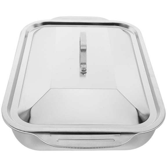 ELAYARD Fish Roasting Tray Stainless Steel Large Rectangular Multipurpose for Outdoor Use 1Set