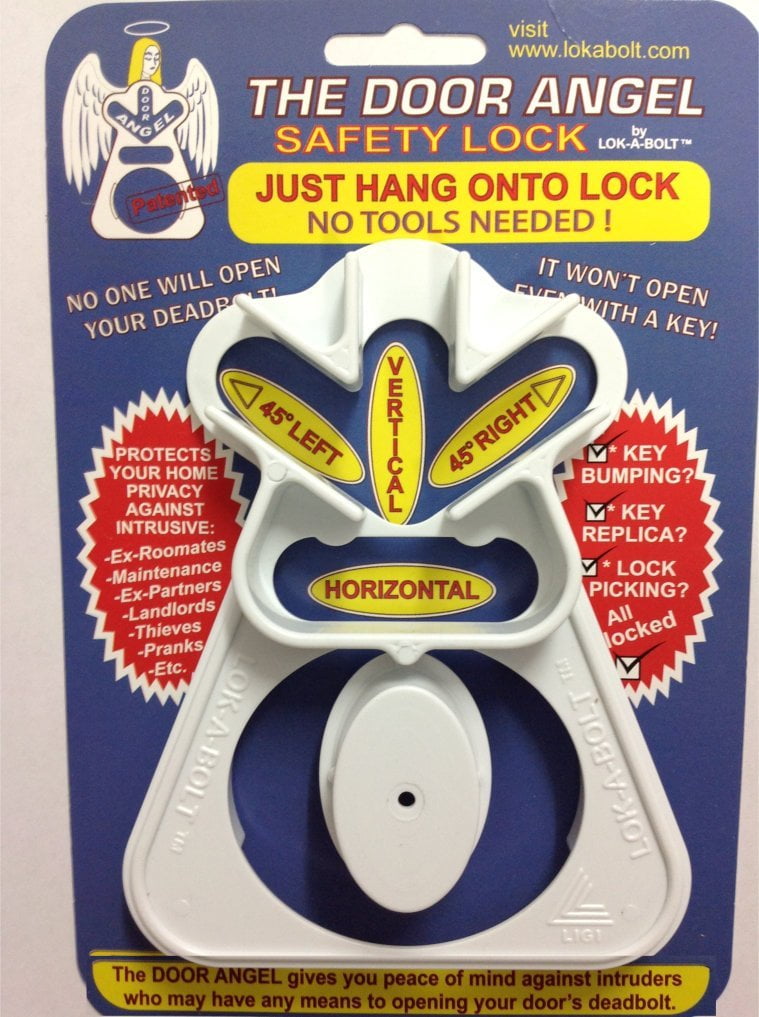 The Door Angel Deadbolt Bump Key Safety Security Travel Home Anti