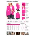 thumbnail image 5 of Women's Chic Long Sleeve Fitted Open Blazer Jacket for Casual Office Elegance, 5 of 6