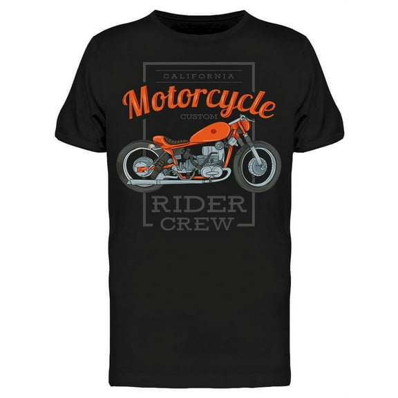Motorcycle Custom Rider Review T-Shirt Men -Image by Shutterstock, Male 3X-Large