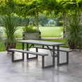 thumbnail image 3 of Lifetime 6-Foot Craftsman Outdoor Polyethylene Folding Picnic Table, 3 of 30