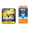 Gillette Fusion5 ProShield 8ct Razor Blade Refill and Shave Gel Bundle