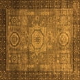 thumbnail image 1 of Ahgly Company Indoor Square Abstract Orange Modern Area Rugs, 6' Square, 1 of 4