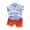 Blue, variant on OYXSER Baby Boys Clothes Set Casual Outfit Dinosaur Short Sleeve T Shirt and Shorts Set Cool Short Sets, Green 18-24M
