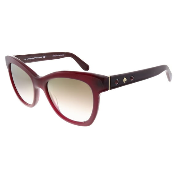 Kate Spade Krissy/S Plastic Womens Square Sunglasses Burgundy 52mm Adult