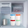 thumbnail image 2 of NOGIS 4 Pieces 6 oz Mini Ice Cream Containers Reusable Freezer Storage Tub with Lids Storage Container for Homemade Ice Cream Dessert Food Freezer Storage, Mixed Color, 2 of 7
