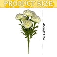 thumbnail image 2 of 7 Heads Artificial Carnations Flowers Pick for Mother's Day Gift, Fake Carnations Flowers Stems, Silk Faux Flowers for Wedding Decoration, Home, Indoor, Flower Arrangement Props, 17.7-inch, 2 of 4
