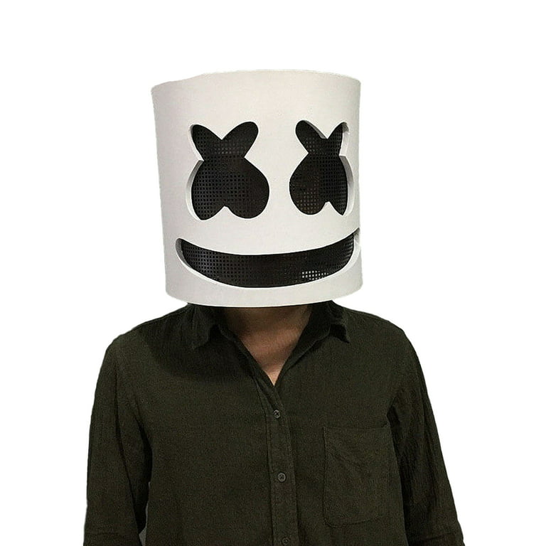 Marshmello Helmet Cosplay Costume Halloween Party Props Bar Mask Walmart.com
