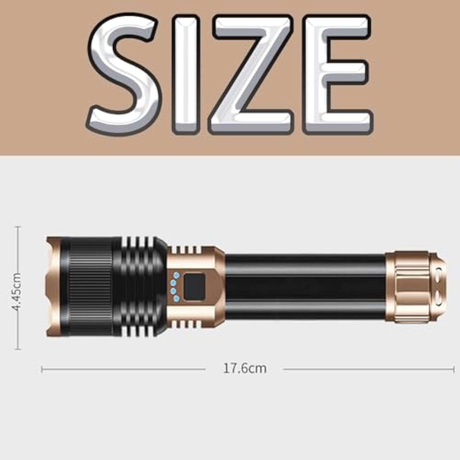 Flashlight, Rechargeable 1097 Flashlight, Outdoor Camping Home Long-Range Portable Flashlights, Strong Light 4 Modes and Long Endurance，for Camping, Hiking (5500mAh,1Pcs)