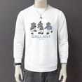 thumbnail image 4 of Pull Col Rond pour Hommes Mode Manches Longues Grande Taille Sweat-Shirt Ample Printemps Automne Hauts Décontractés, 4 of 7