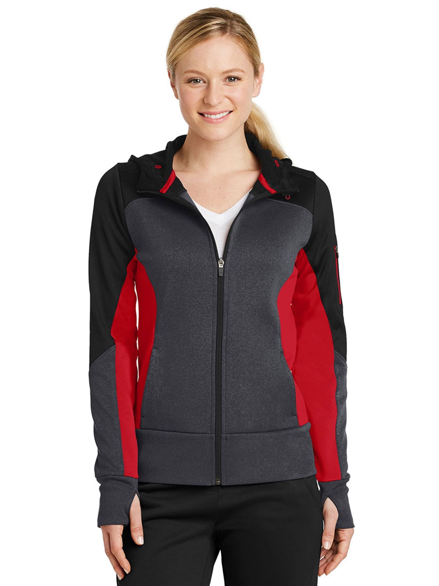 SportTek SportTek Women's Tech FullZip Hooded Jacket