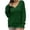 Green, variant on Aoochasliy Womens Sweaters Pullover Clearance Trendy Autumn Winter Solid Love Heart Hollow Out V-Neck Pullover Tops