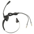 Corded Telephone Headset Noise Cancellation Adjustable Single Ear