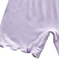 thumbnail image 6 of Miqool Girls Ribbed Knit Bike Shorts Stretch 2-13 Years Anti-Chafe Undershorts Casual Soft Elastic Bow Waist Ruffle Hem Shorts, 6 of 6