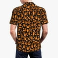 thumbnail image 4 of Balery Cute Squirrel Printed Men’s Short Sleeve Polo Shirt, Midweight Men's Shirt,Golf Polo shirts -Small, 4 of 9