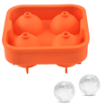 thumbnail image 1 of Molde Redondo De Hockey Sobre Hielo Pelota De Hielo Casera De 4 Agujeros - Naranja MFZFUKR CPB-US-CJZ157-4, 1 of 5