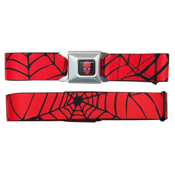 Spider-Man Adjustable Unisex Seatbelt Buckle Belt, Standard