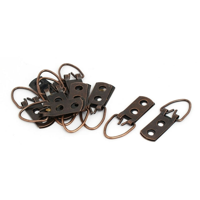 Soporte para colgar cuadros con 2 agujeros en forma de triángulo D-Ring 52mm x 13mm 10PCS