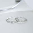 thumbnail image 4 of Womens Adjustable Sterling Silver Ring with Gemstones and Love, Water Drop, or Bell Pattern Designs, 4 of 4