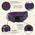 thumbnail image 4 of Country Brook Petz® HossFit Jr Wide Everyday Dog Collar, Red Cedar Argyle, XL, 4 of 6
