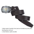 thumbnail image 4 of Cinturones para hombres Retro Multifuncional Clásico Fancy Diseño elegante rústico Durable Ajustable Casual Jean Cinturón Casual Jean Belt Jeans Tipo 3 Inevent AP004549-03, 4 of 7
