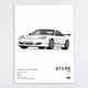 thumbnail image 3 of Póster de coche deportivo de lujo francés en blanco y negro pop, arte de pared 911 GT3 RS Turbo HD, impresión al óleo sobre lienzo, decoración para garaje y sala de estar, 3 of 5