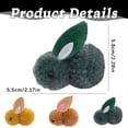 thumbnail image 3 of SSNTSY 1 PC 2.2" X 2.3" Plush Easter Bunny Miniature Stuffed Rabbit Tiny Bunny Toy Rabbit Plush Doll Soft Hanging Bunny Ornament for DIY Crafts Accessories Decorations Party Favors, 3 of 8