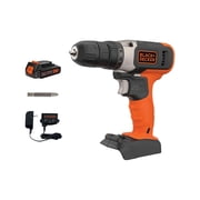 Black & Decker BCD702C1AEV 20V Max Brushed Lithium-Ion Cordless Drill Driver Kit (1.5 Ah)