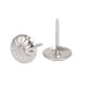 thumbnail image 2 of Clavos de tapicería de cabeza abovedada de metal para muebles tono plateado 7/16" de diámetro 30 piezas, 2 of 2