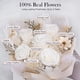 thumbnail image 2 of Ramo preservado MAMAMIKO de 5 rosas blancas eternas, 2 of 7