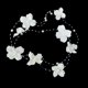 thumbnail image 3 of KAKOWELY Diadema con flor de tela perlada para novia, accesorios para el cabello (blanco), 3 of 4
