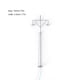 thumbnail image 5 of Kearding Modelo de luz ferroviaria, modos de luz blanca cálida, miniposte LED en miniatura para patio, lámparas de parque de cabezales, decoraciones Artesanía Gris (luz cálida) Kearding HA064534-04, 5 of 6