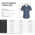 thumbnail image 4 of Fuzoiu Submarine With Periscope Print Women's Classic V-Neck T-Shirt, Short Sleeve V Neck Tees for Casual Everyday Wear,Casual Fit Tee,Summer Fashion Tops-X-Large, 4 of 5