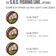 thumbnail image 2 of shiyou-S.O.S. Fishing Line, 350yd (2lb, 4lb, 6lb Test), 2 of 4