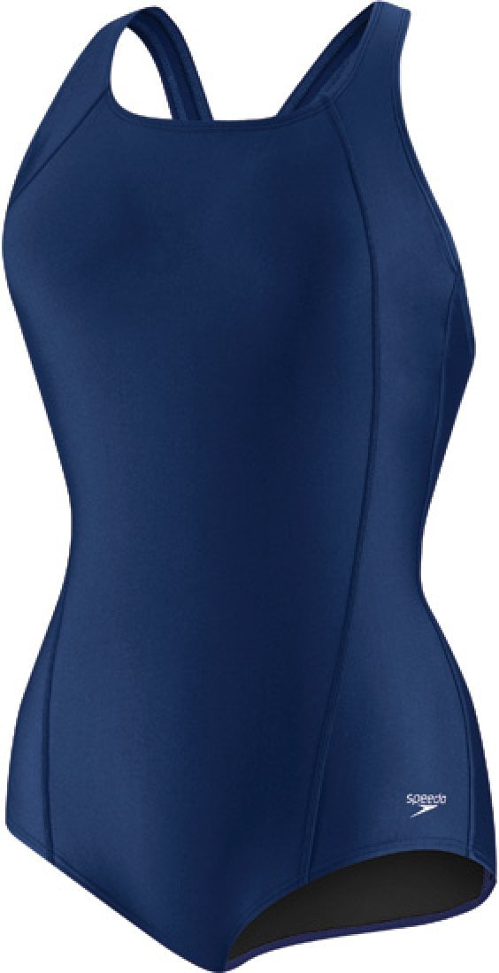 Speedo NEW Navy Blue Womens Size 12 Power Flex OnePiece Swimsuit