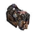 thumbnail image 2 of Aquatic Aquarium Decor Deco LED Treasure Chest Fish Tank Ornament 7x8x10cm, 2 of 5