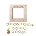thumbnail image 3 of Knitting Gauge Ruler Woven Marker Buckle for Scarf Handcrafts Knitting Tools D, 3 of 8