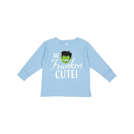 

Inktastic Halloween So Franken Cute Gift Toddler Boy or Toddler Girl Long Sleeve T-Shirt