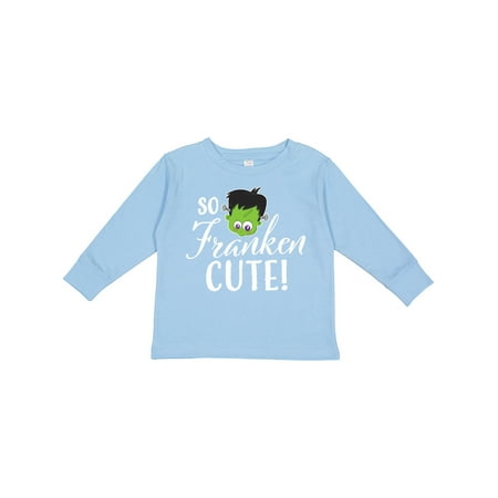 

Inktastic Halloween So Franken Cute Gift Toddler Boy or Toddler Girl Long Sleeve T-Shirt