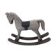 thumbnail image 5 of Figura de caballo mecedor, estatua decorativa de madera, colección de adornos de escritorio para Gris, 5 of 9