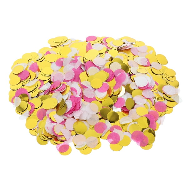 1 bolsa de confeti de papel redondo brillante para rellenar globos de boda, decoración de fiestas, suministros de bricolaje, decoración de mesa, manualidades festivas para fiestas de cumpleaños
