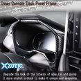 thumbnail image 4 of Xotic Tech Interior Center Console Dashboard Instrument Frame Cover Trim, Carbon Fiber Pattern, Compatible with Toyota RAV4 2019-2023, 4 of 9