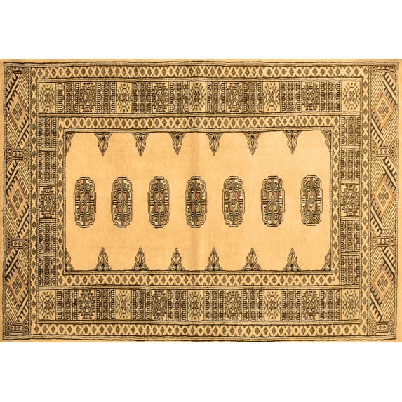 Ahgly Company Indoor Rectangle Southwestern Brown Country Area Rugs, 8' x 10'