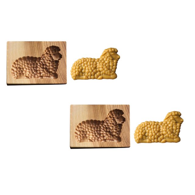 Oleegame 2PC Cookie Mold DIY Baking Moulds Wooden Cookie Cookie Moulds Embossing Craft Decorative Baking Tools For Christmas Thanksgiving Christmas Kitchen