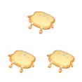 thumbnail image 1 of Matsuzay Cojín de asiento con forma de tostada de felpa Adorable dibujos animados para el hogar silla para ordenador almohadilla para sentarse Type1 NO1, 1 of 6
